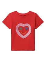 Stella McCartney Kids t-shirt à cœur brodé - Rouge