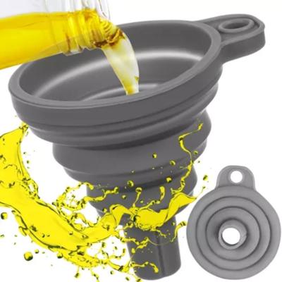 Ruhhy Trechter - grijs - siliconen - 7 x 8 cm - opvouwbaar - universeel Ruhhy Trechter - grijs - siliconen - 7 x 8 cm - opvouwbaar - universeel