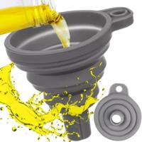 Ruhhy Trechter - grijs - siliconen - 7 x 8 cm - opvouwbaar - universeel