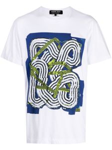 Comme des Garçons Homme Deux t-shirt en coton à imprimé graphique - Blanc