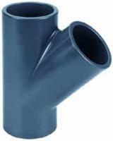 Aquaforte T-stuk 45° PVC Lijmverbinding - Duurzaam & Betrouwbaar - 75mm voor Vijver - Watermanagement