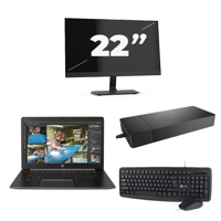 Lenovo Thinkpad L13 G3 - Intel Core i5-13e Generatie - 13 inch - 16GB RAM - 256GB SSD - Windows 11 Home + 1x 22 inch Monitor