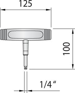 Gedore 763-07 1947974 Momentsleutel 1/4 (6.3 mm) 7 - 7 Nm