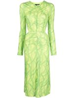 ROTATE BIRGER CHRISTENSEN robe froncée à découpes - Vert