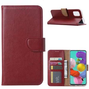 Bookcase Hoesje Samsung Galaxy A71 Bordeaux met Pasjeshouder