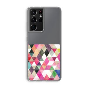 Gekleurde driehoekjes: Samsung Galaxy S21 Ultra Transparant Hoesje