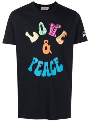 Amir Slama t-shirt imprimé à broderies - Noir