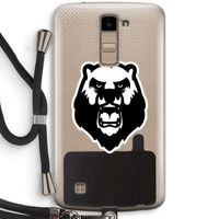 Angry Bear (white): LG K10 (2016) Transparant Hoesje met koord