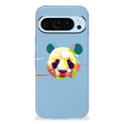 Google Pixel 9 | 9 Pro Telefoonhoesje met Naam Panda Color Google Pixel 9 | 9 Pro Telefoonhoesje met Naam Panda Color