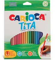 Carioca kleurpotlood Tita, 24 stuks in een kartonnen etui - thumbnail