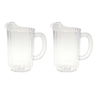 Karaf - 4x - polycarbonaat kunststof - 1 liter - sapkan/ waterkan - 12 x 18 cm