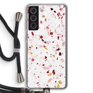 Terrazzo N°9: Samsung Galaxy S21 FE Transparant Hoesje met koord