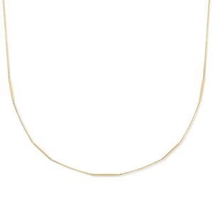 Ketting Balkjes geelgoud 1,3 mm