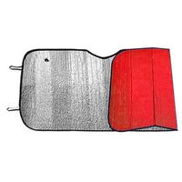 Auto zonnescherm - rood - aluminium - L60 x B130 cm   -