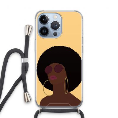 Golden hour: iPhone 13 Pro Transparant Hoesje met koord