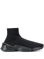Ferragamo baskets montantes en maille stretch - Noir