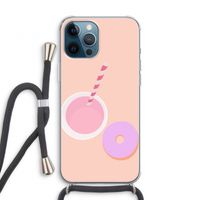 Donut: iPhone 12 Pro Transparant Hoesje met koord