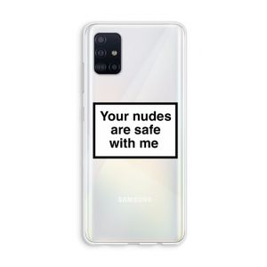 Safe with me: Galaxy A51 4G Transparant Hoesje