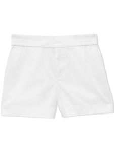 Burberry Kids short en coton à appliqué Horseferry - Blanc