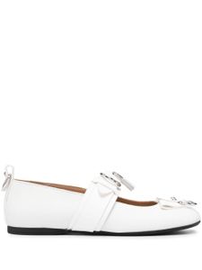 JW Anderson ballerines à détail de cadenas - Blanc