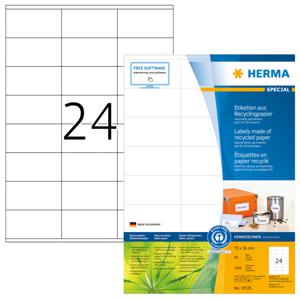 HERMA 10728 printeretiket Wit Zelfklevend printerlabel