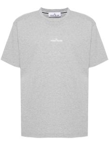 Stone Island t-shirt en coton à logo imprimé - Gris