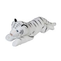Grote pluche witte tijger knuffel 60 cm speelgoed   - - thumbnail