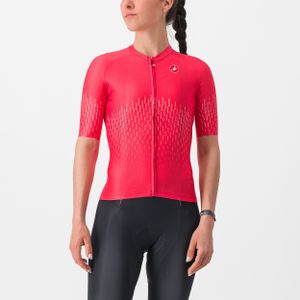 Castelli Aero Pro fietsshirt korte mouw roze dames M