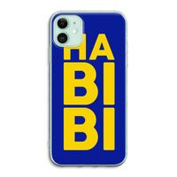 Habibi Blue: iPhone 11 Transparant Hoesje