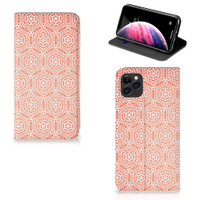 Apple iPhone 11 Pro Max Hoesje met Magneet Pattern Orange - thumbnail