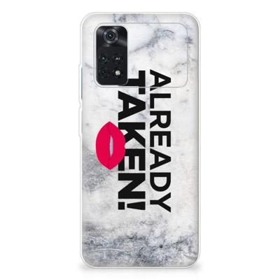 Xiaomi Poco M4 Pro 4G | Siliconen hoesje | met naam Already Taken White