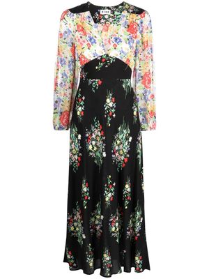 Rixo robe Kaila à fleurs - Noir