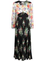 Rixo robe Kaila à fleurs - Noir