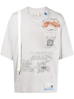 Maison MIHARA YASUHIRO t-shirt Suspender à imprimé graphique - Gris - thumbnail