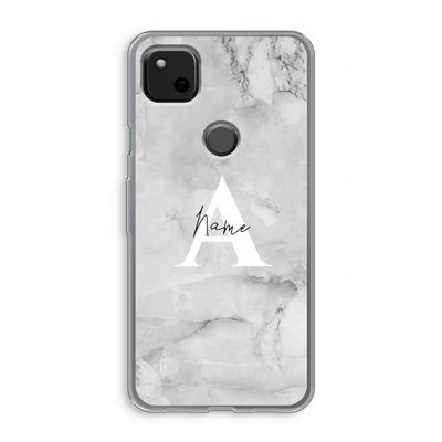 Ivory Marble: Google Pixel 4a Transparant Hoesje