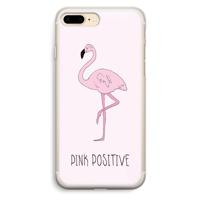Pink positive: iPhone 7 Plus Transparant Hoesje