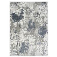 Vintage Vloerkleed - Marmer Design - Century - Grijs-Blauw-80 x 150 cm