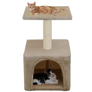 VidaXL Kattenkrabpaal met sisal krabpaal 55 cm beige