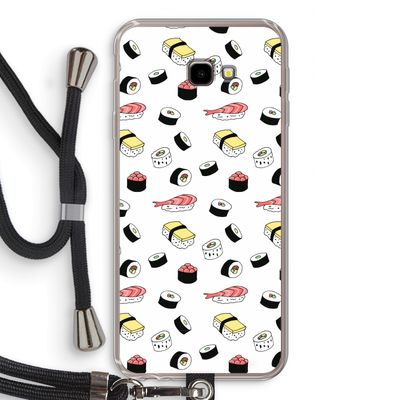 Sushi time: Samsung Galaxy J4 Plus Transparant Hoesje met koord