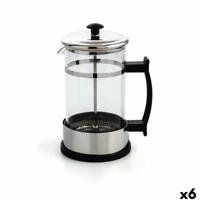 Cafetière Quid Serenia Transparant Glas Roestvrij staal 600 ml (6 Stuks)