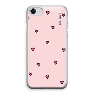 Hartjes: iPhone 8 Transparant Hoesje