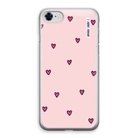Hartjes: iPhone 8 Transparant Hoesje Hartjes: iPhone 8 Transparant Hoesje