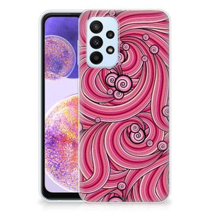 Samsung Galaxy A23 Hoesje maken Swirl Pink