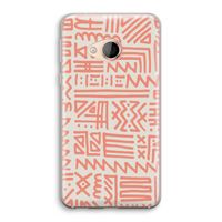 Marrakech Pink: HTC U Play Transparant Hoesje
