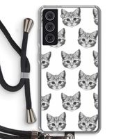 Kitten: Samsung Galaxy S21 FE Transparant Hoesje met koord