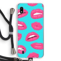 Bite my lip: Samsung Galaxy A10 Transparant Hoesje met koord