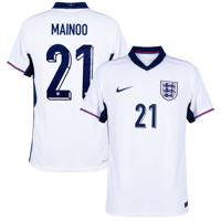 Engeland Dri Fit ADV Match Shirt Thuis 2024-2025 + Mainoo 21
