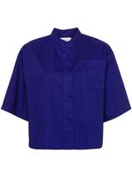 Forte Forte chemise en coton à coupe crop - Violet