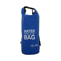 Waterdichte duffel bag/plunjezak 30 liter blauw - thumbnail