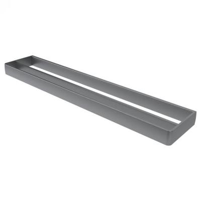 Handdoek rek Haceka Aline | Wandmontage | Aluminium | Vierkant | Zwart mat